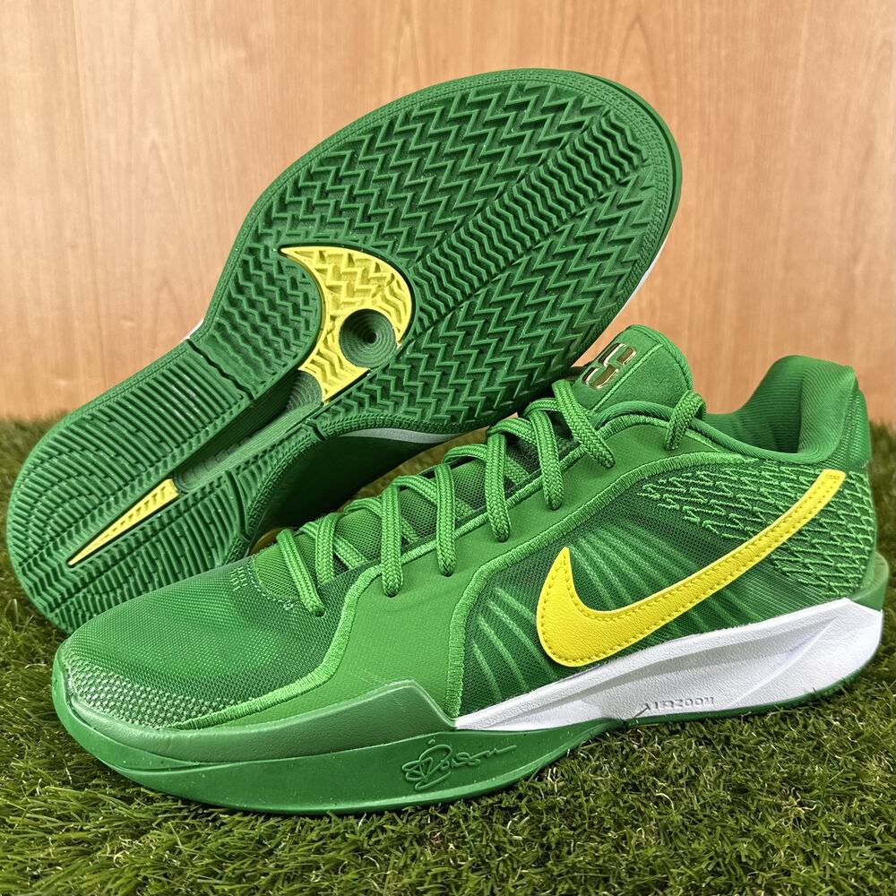 Nike Sabrina 2 Apple Green/White/Yellow Strike (Oregon) HQ4344-300 Womens Sz 10